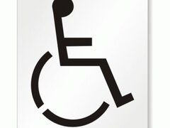 Sablon de pavaj:parcare persoane cu handicap